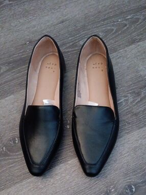 a new day Black Pointed Slip-On Loafers